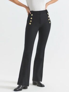 Derek Lam 10 Crosby Robertson Flare Pants in Black